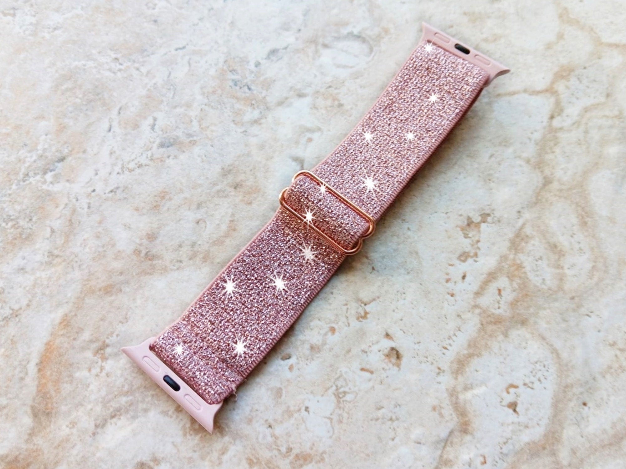 Apple Watch Sparkling Elastic Band for Ultra 2 9 8 7 SE 6 5 4 3 2 1 Series 49mm 45mm 44mm 42mm 41mm 40mm 38mm Nylon Adjustable Stretch Strap